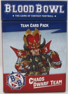Pack de cartas de equipo enano Games Workshop Blood Bowl Chaos - Imagen 1 de 3
