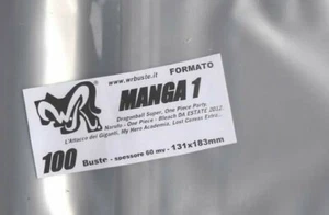 100 BUSTE WR "MANGA 1" 131x183 mm x One Piece Naruto da estate 2012 Bleach - Picture 1 of 1