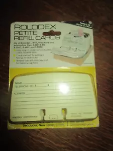Nuevo en paquete paquete vintage de 100 tarjetas de recarga pequeñas Rolodex - década de 1970 - Imagen 1 de 3