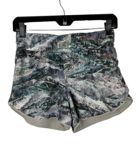 Lululemon Reversible Choose a Side Shorts Size 4 Zip Pockets Springscape Print - Picture 1 of 12