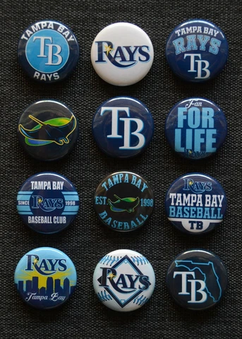 Tampa Bay Rays - 1 1/2" Inch Magnet Set (Set of 12) Cover