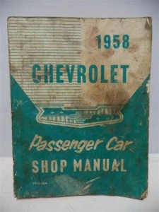 1958 Chevrolet Passenger Car Shop Manual - Foto 1 di 6
