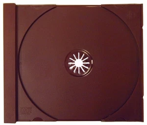 (10) CDIR80SBU einfarbig burgundisch Standard CD Schalen Ersatz Einsätze farbig NEU - Bild 1 von 1