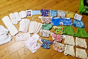 XL 70 Teile Stoffwindeln 16Überhosen 6x Wollüberhosen Hess Natur Topas - Bild 1 von 15