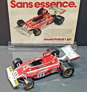 POLISTIL Vintage DIECAST 1/16 FERRARI 312 B3 F1 - #12 NIKI LAUDA w/BOX - Rare! - Picture 1 of 14
