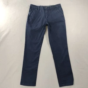 Pantalone uomo Dockers slim fit piatto davanti blu kaki taglia reale 32x30 - Foto 1 di 7