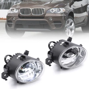 Conjunto de luces antiniebla LED blancas lentes transparentes para BMW E82 1 Series E84 X1 E83 X3 E70 X5 2X - Imagen 1 de 6