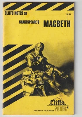 SHAKESPEAR MACBETH Cliffs Notes Paperback 1979 - Image 1 of 3