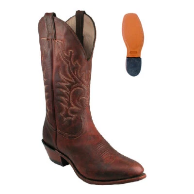 2268 Bottes Boulet Bout cowboy moyen marron Homme - Photo 1/4