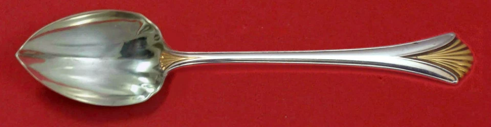 Cuchara de pomelo de plata esterlina Regency Shell Gold de Lunt estriada personalizada 5 3/4" Foto 1 de 1
