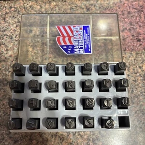 C.H. Hanson 1/4" Steel Letter Stamp Set  #20300 -  USA - Picture 1 of 2