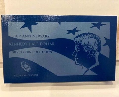 2014 Kennedy 50th Anniversary 4 Coin Silver Half Dollar Set - OGP Cover