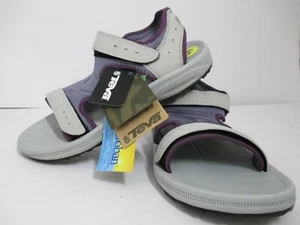 TEVA Kids Grey Lavender PSYCLONE #6281 SANDALS BEACH SHOES Size 5 GIRL - Picture 1 of 8