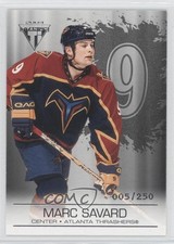 2003-04 Pacific Private Stock Titanium Retail Jersey Number /250 Marc Savard #7