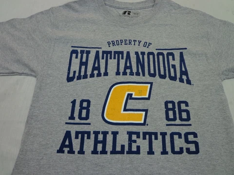 Property of  Chattanooga Mocs Athletics  T-Shirt - Gray  Size Small (34-36) Cover