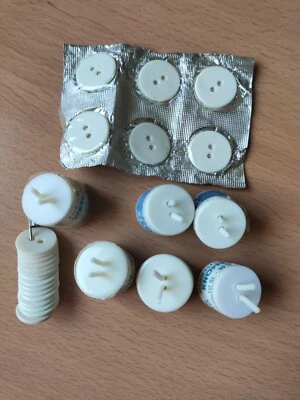 60 Wäscheknöpfe verschiedene Durchmesser 12, 18, 19, 20 - Bild 1 von 2