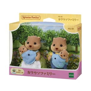 Sylvanian Families FS-32 Otter Family Dolls Set - Epoch - Picture 1 of 3