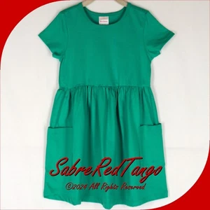 NEU MIT ETIKETT HANNA ANDERSSON SPIELPLATZ KLEID TASCHEN MINTGRÜN 100 4T 4 - Bild 1 von 3