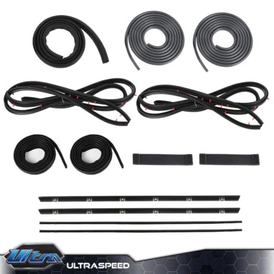 Fit For Suzuki Samurai SJ410 SJ413 Door Window Trim Molding Seal Garnish Whisker - Image 1 of 4