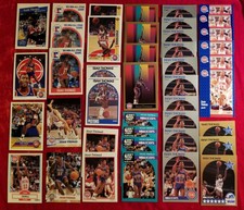 1989-92 NBA Hoops Fleer ISIAH THOMAS 42 Card LOT Pistons Team HOF vtg 90s