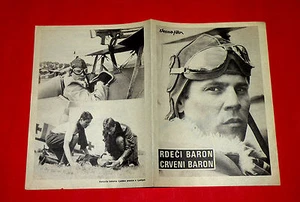 VON RICHTHOFEN AND BROWN 1971 JOHN PHILLIP LAW STROUD PRIMUS EXYU MOVIE PROGRAM - Foto 1 di 4