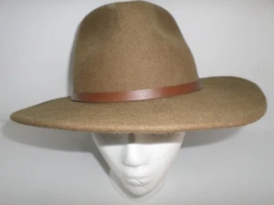 Henschel Hat Co Outback Hat 100% Wool Felt Brown Size Medium - Picture 1 of 9