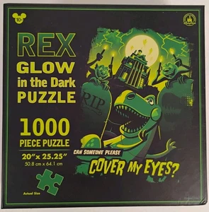 Disney Parks Rex Glow In The Park Puzzle, 1000 Pc. NEW Sealed Pixar - Picture 1 of 8