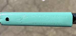 Vintage Foley Jar Opener “Easy Twist” Adjust Removes Screw Caps Aqua Made in USA - Picture 1 of 7