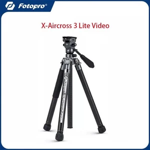 Fotopro X-Aircross 3 Lite Video Carbon Fiber Tripod (Slate Gray) - Picture 1 of 5