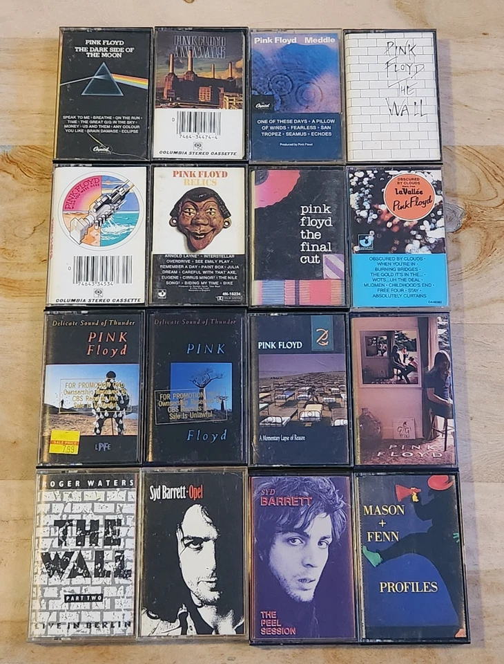 Pink Floyd Vintage Cassette Collection LOT (x16) - Image 1 of 4