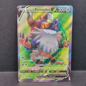 Galarian Perrserker V 183/196 Verlorener Ursprung Schwert & Schild Full Art Pokemon - Bild 1 von 2