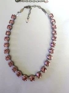 Light Pink Swarovski Sabika Manhattan Choker Necklace Gorgeous Crystal - Picture 1 of 6