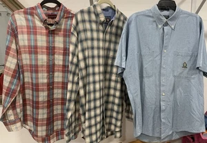 Lot Of 3 Vintage Chaps Ralph Lauren Size L Large Button Up Shirts - Picture 1 of 8