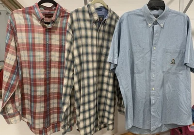 Lot Of 3 Vintage Chaps Ralph Lauren Size L Large Button Up Shirts - Image 1 of 4