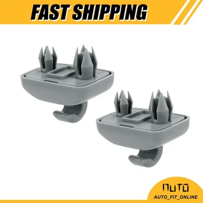 DOS retenedores de clip de gancho para parasol de coche gris 8U0857562 personalizados para Audi A1 A3 A4 A5 Foto 1 de 4