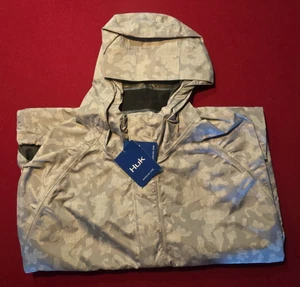 Chaqueta de Lluvia Huk Running Lakes Gunwale Cremallera Completa XXXL 3XL Gris Nublado Nueva con Etiquetas - Imagen 1 de 6