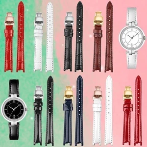 12mm Leather Strap for Tissot T094.210A 1853 Flamingo Series Women Watchband - Picture 1 of 29