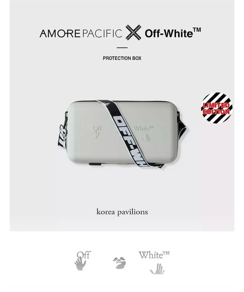 Juego Caja Protección Off White X AMORE PACIFIC, Corea del Sur Edición Limitada Foto 1 de 4