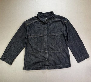 Lee Herren Jeansjacke Medium Black Wash Engelsflügel Grafikrücken 100% Baumwolle - Bild 1 von 9