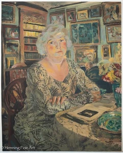 Impresionante Litografía De Colección Eduard Vuillard de Lucie Hessel en Biblioteca de Arte - Imagen 1 de 8