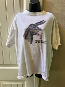 Vintage 1996 Beck Odelay Shirt Jackass - Large As-IS w/holes Made in USA Wild Oats - Bild 1 von 8