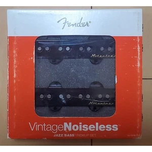 Fender Vintage Noiseless Jazz Bass Pickups Set Genuine Electric Guitar w/box - Picture 1 of 4