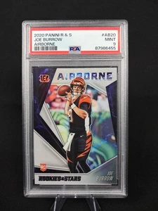 Joe Burrow 2020 Panini Rookies & Stars #AB-20 Airborne (RC) PSA 9 - Picture 1 of 2