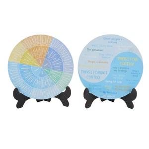 Feelings Wheel Exquisite Desk Decor 2pcs Emotion Wheel For Bedrooms - Picture 1 of 12