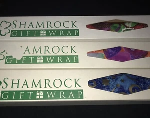 Shamrock Gift Wrap Paper 3 Different Rolls -8 1/2 Lbs Of Wrapping Paper - Picture 1 of 5