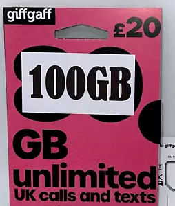 NEW Giffgaff Giff Gaff SIM Card 3 in 1 Nano Micro Standard FREE £5* PAYG - Picture 1 of 1