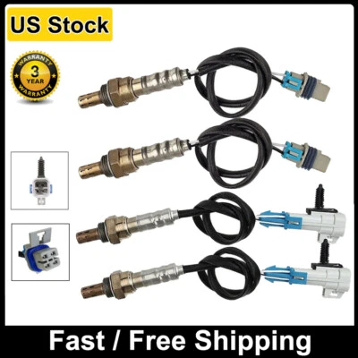 Sensor de oxígeno arriba+abajo 4 piezas para Chevrolet Silverado GMC Sierra 1500 2500 2007-13 Foto 1 de 4