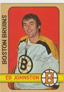 Ed Johnston signed 1972-73 Topps card Boston Bruins autograph - Picture 1 of 1