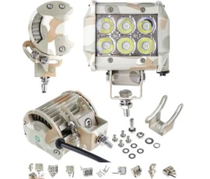 Faro barra supplementare antiurto 18 WATT MILITARE MIMENTICO LUCE FLOOD COPPIA - Foto 1 di 3