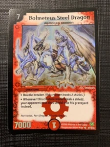 Duel Masters Bolmeteus Steel Dragon #S7 DM-06 Súper Raro Inglés - Imagen 1 de 3